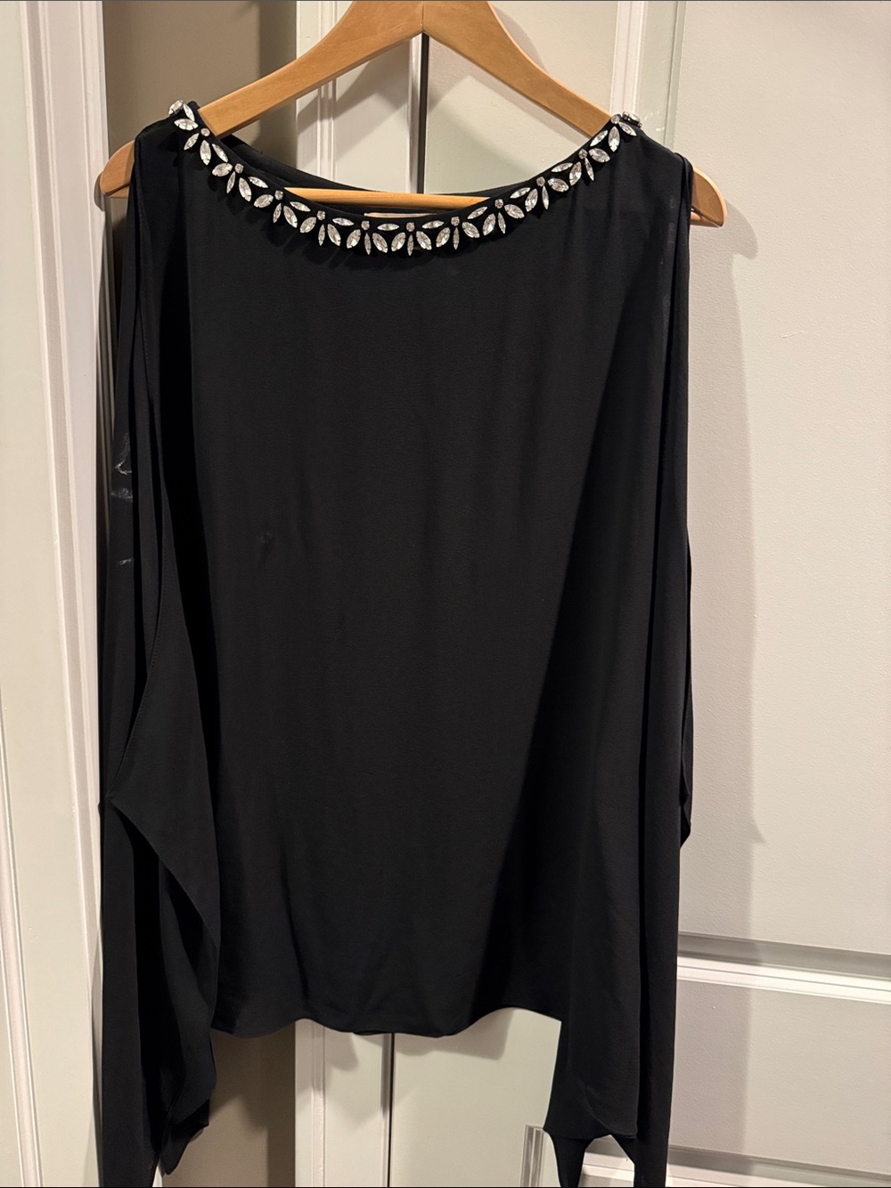 Michael Kors Embellished Black Women's Top
